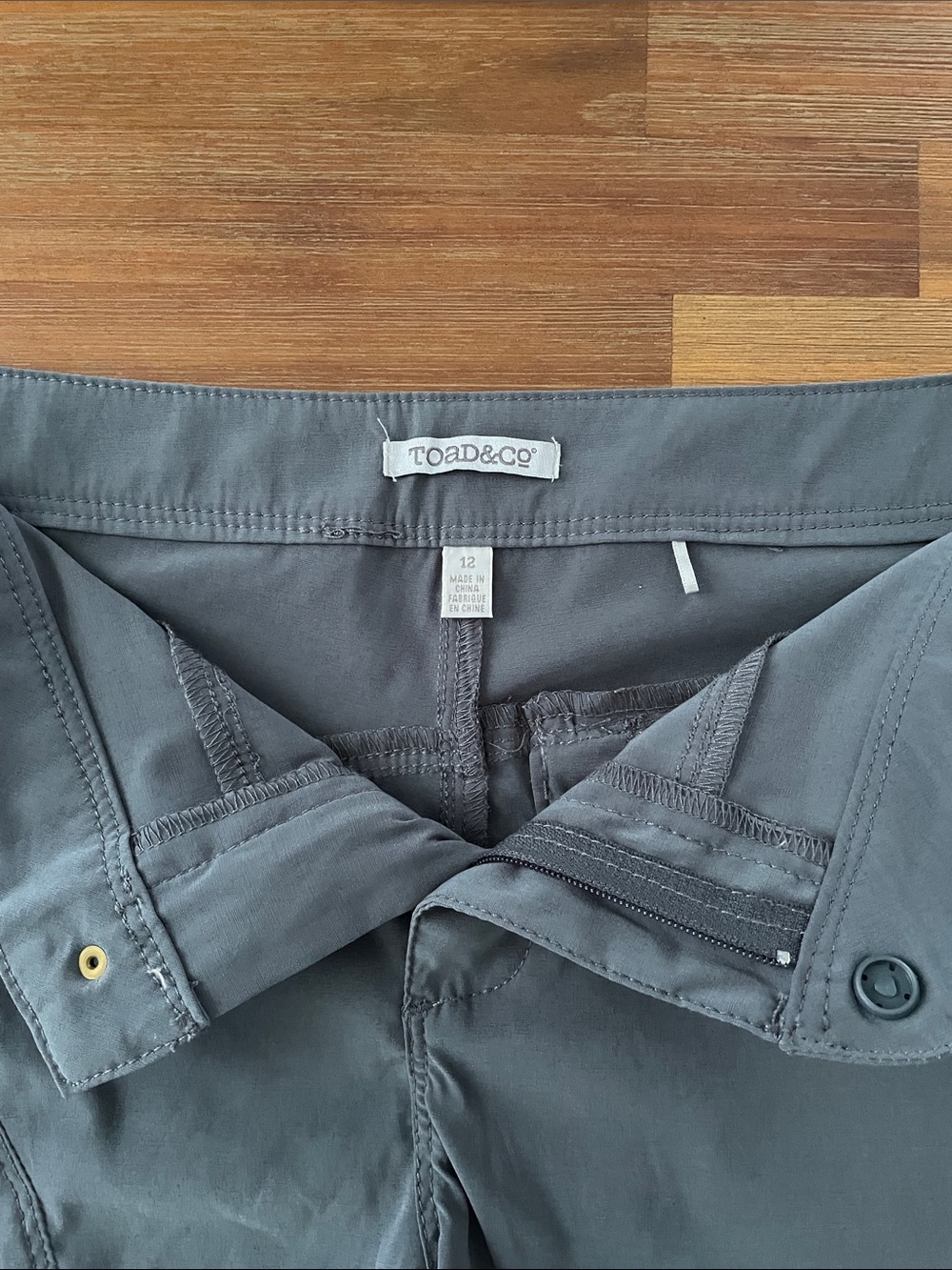Toad&Co Women's Athletic Shorts in Slate Gray - Picture 2 of 5
